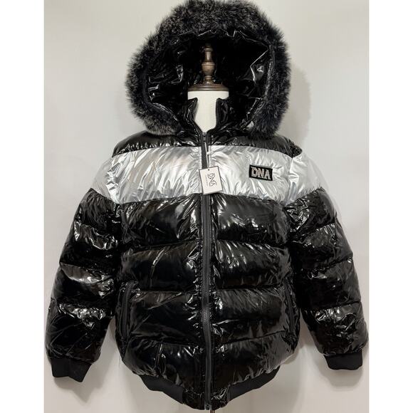 DNA Other - New DNA PREMIUM WEAR MEN’S PUFFER JACKET Silver & Black Streetwear 2XL NWT $295
